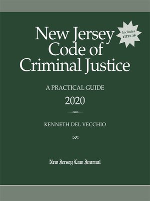 cover image of New Jersey Code of Criminal Justice